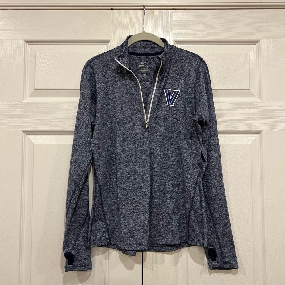 NIKE Villanova Dri-Fit Heathered Element 1/2 Zip Womens Size Medium - Picture 2 of 8